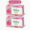 (Pack of 2) Nisha Soaps For Bath 100g - Exotic Rose