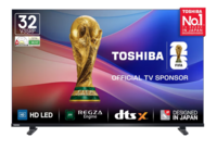 Toshiba 80 cm (32 Inches) HD Ready Smart LED TV | Dolby Audio & DTS Virtual:X | Game Mode | REGZA Engine | VIDAA OS | 32V35RP (Black)