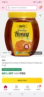 Apis 1kg pure honey at Rs.102 on Flipkart minutes