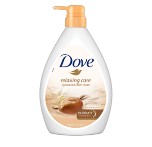 (Lowest) Dove Relaxing Shea Butter Body Wash with Vanilla for Soft Skin, Soothing Scent 1L