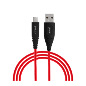 Croma Type A to Type C 3.3 Feet (1M) Cable (Dash & Warp Protocols, Red)