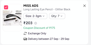 Get eyebrow pencil @₹4 and more deals starting from ₹3 check comments and description. 