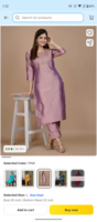 Flipkart - Gf Gul Fashion Women Art Silk Kurta Pant Set at ₹283