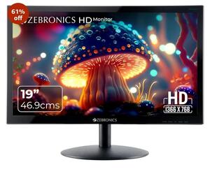 ZEBRONICS Zeb-V19Hd 18.5 Inch (46.99 Cm) Led Monitor with Supporting Hdmi,