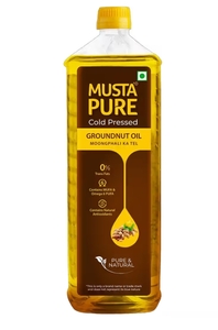 Mustapure Cold Pressed Groundnut Oil 1 L