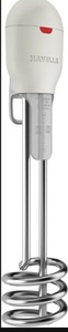 Havells Zeta 1500 watt Immersion Heater | ISI Mark Heavy Duty 3 Pin Moulded Plug, Touch Protection Cover | Waterproof, Heating Indicator, Nickel Plating, Warranty: 2 Year comprehensive |(Grey) Plastic