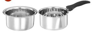 Amazon Brand - Solimo - 2 Pcs Stainless Steel Cookware Set -