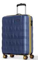 Aristocrat Small Cabin Suitcase (56 cm) 8 Wheels - Comet Trolley Bag 56cm, Small Hard Luggage - Blue