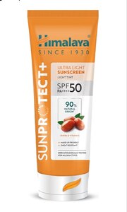 Himalaya Sun Protect+ Ultra Light Sunscreen | Light tint Cream| 90% Natural Origin Ingredients