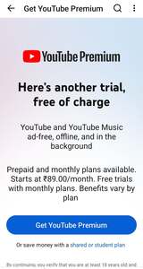 YouTube Premium: Get 1 Month Free Trial Again – ₹0