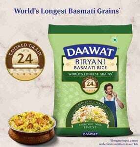 Daawat biryani basmati rice