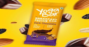 Yoga Bar Breakfast Protein Bar Dark Chocolate, 4g Protein, 