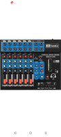 Take a look at this Professional 6-Channel mixer EMM-6 Digital Sound Mixer & Audio Interface USB,BT Analog Sound Mixer on Flipkart
