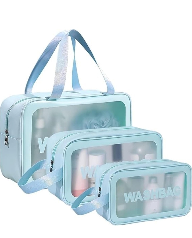 LUMONY® Makeup Pouch Bag PVC Travel Toiletries Organizer Cosmetic Bags ...
