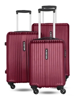 KILLER Hard Body Set of 3 Luggage 4 Wheels - STRING combo Set (28"+24"+20") - Red