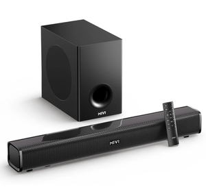 Mivi Fort H160 Soundbar, 160 Watts, 2.1 Channel, BT v5.1 Soundbar (Black, 5.1 Channel)