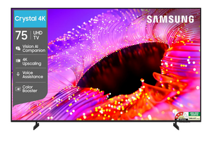 Samsung 75 Inch Crystal 4K Vision AI Smart TV (2026) | 4K Upscaling, HDR10+ & Voice Remote (UA75UE85AHULXL)