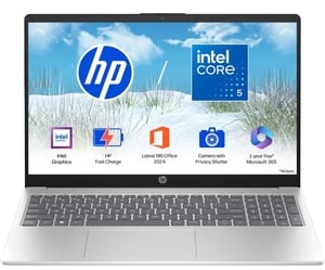 HP 15 Intel Core 5 120U - (24 GB/512 GB SSD/Windows 11 Home)(15.6 inch, Natural Silver, 1.59 kg)
