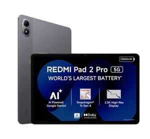 REDMI Pad 2 Pro 5G [8/128GB] 12.1 inch with Wi-Fi+5G Snapdragon 7s Gen 4 Tab (Graphite Grey)