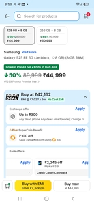 Samsung Galaxy S25 FE at Rs.44999 + Addtnl Bank Discount