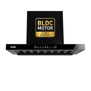 Glen Hood Selena BLDC 60 Black Filterless Kitchen Chimney 60cm | 1400 m³/hr Suction Capacity | BLDC Motor| Aeration Technology | Touch & Gesture Control |1-Year Comprehensive Warranty and 7-Year Motor