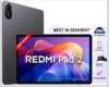 Redmi Pad 2, 11-inch (27.94 CM CM), LCD Display - 2.5K Sharp & Clear, 4GB RAM, 128GB ROM, Wi-Fi, Quad Speakers, Dolby Atmos, Graphite Grey, AI Enabled