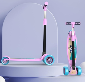 apply coupon - Lifelong LLKS03 Foldable Kick Skating Cycle| Skate Scooter for Kids(Max User Weight: 50Kg) Kids Scooter (Pink, Blue)