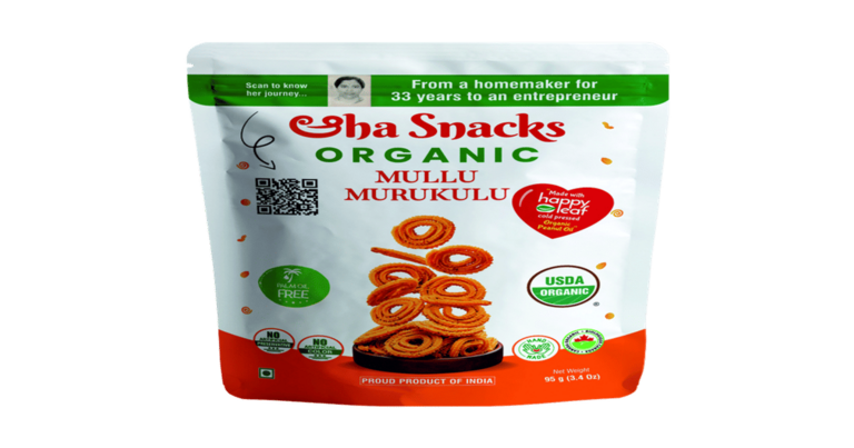 Aaha Snacks Mullu Muruku- 100% Certified USDA Organic, No Palm Oil ...