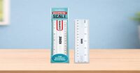 Kores Transparent Plastic Scale (15 cm)