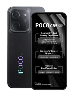POCO C85 5G (Power Black, 128 GB) (4 GB RAM)