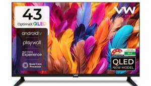 VW Spectra Series 109 cm (43 inch) QLED Full HD Smart Android TV (VW43AQ1.)