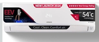 Hitachi Smart Choice 1 Ton 5 Star, New Star rated, Inverter Split AC (Copper, Smart View Display, ice Clean, 4 Way Swing, Anti-Bacterial Filter,RAS.V512PCDIBT, White)