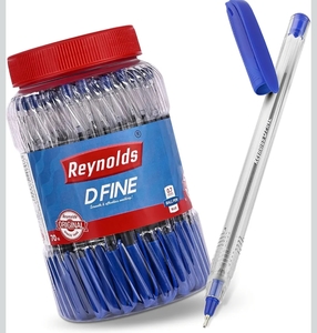 Reynolds DFINE Ball Pen SET - 70 BLUE PENS WITH COMFORTABLE GRIP |BLUE BALL PENS FOR WRITING | PEN FOR STUDENTS & OFFICE STATIONERY | 0.7 mm TIP SIZE