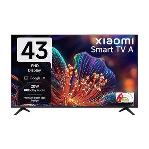 XIAOMI A Series 108 cm (43 inch) Full HD LED Smart Google TV with 200+ Free Channels | HDR 10 | Dolby Audio | Premium Metal Bezel-less Design | DTS X | DTS Virtual: X | Mi TV (L43MB-AFIN)