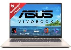 [DROP] ASUS Vivobook 14 (2025) Snapdragon X (16 GB/512 GB SSD/Windows 11 Home) X1407QA-LY088WS Thin and Light Laptop (14 Inch, Platinum Gold, 1.49 Kg, With MS Office)
