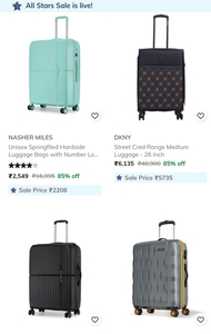 Branded trolley bags deals Upto 85% off 