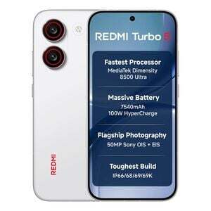REDMI Turbo 5 (8GB + 256GB) Turbo White | MediaTek Dimensity 8500 Ultra | Mega 7540mAh Battery