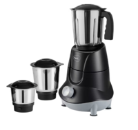 Pigeon InstaMix Mixer Grinder (500W, 3 Jars, Overload Protection, Black)