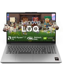 Lenovo LOQ Essential AMD Ryzen 7 Octa Core 170 - (16 GB/512 GB SSD/Windows 11 Home/4 GB Graphics/NVIDIA GeForce RTX 3050A) LOQ 15ARP10E Gaming Laptop (15.6 inch, Luna Grey,  1.8 kg, With MS Office)