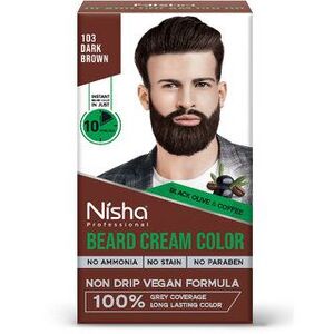 Nisha Beard Colour for Men (40gm) - Dark Brown, No Stain Quick color in 10 Minute