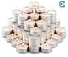 25 Pcs Wax Unscented Tealight Candles for Diwali Decoration – Long Burning, Smokeless | 