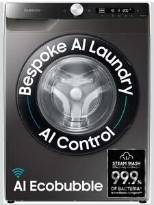 Samsung 8 kg, 5 star, AI Control, AI Eco Bubble, Wi-Fi, Digital Inverter, Motor, Fully-Automatic Front Load Washing Machine 