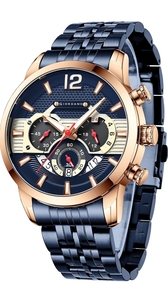Giordano Analog Wrist Watch for Men Stylish Metal Strap with Water Resistant Multifunction Mechanism Watch GZ-50032