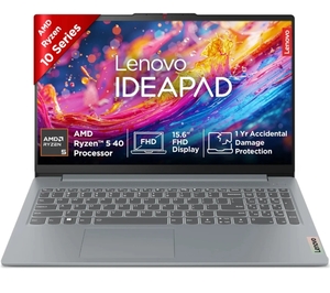 Lenovo IdeaPad Slim 3 with 1Year ADP AMD Ryzen 5 40 - (16 GB/512 GB SSD/Windows 11 Home) 15AMN8 Laptop on Flipkart