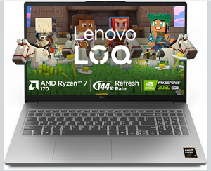 Lenovo LOQ Essential AMD Ryzen 7 170 | NVIDIA RTX 3050 6GB (16GB RAM/512GB SSD/FHD IPS/144Hz) Laptop