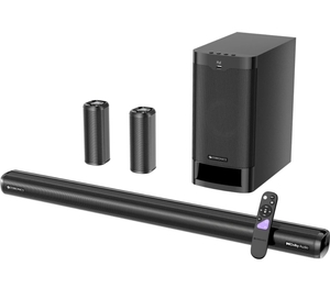 Lowest - ZEBRONICS Juke Bar 9525,Dolby Audio,Subwoofer & Satellites,BTv5.3,HDMI ARC,OPTICAL,USB,AUX 525 W Bluetooth Soundbar