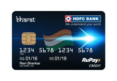 Hdfc Bank Launch Bharat Rupay Credit Card Cashback Offers Fees